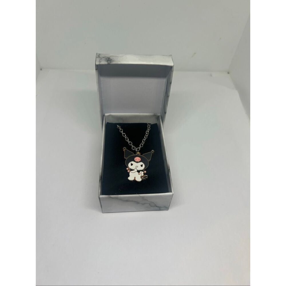 ✨ Kuromi Pendant Necklace – Cute Sanrio Charm ✨